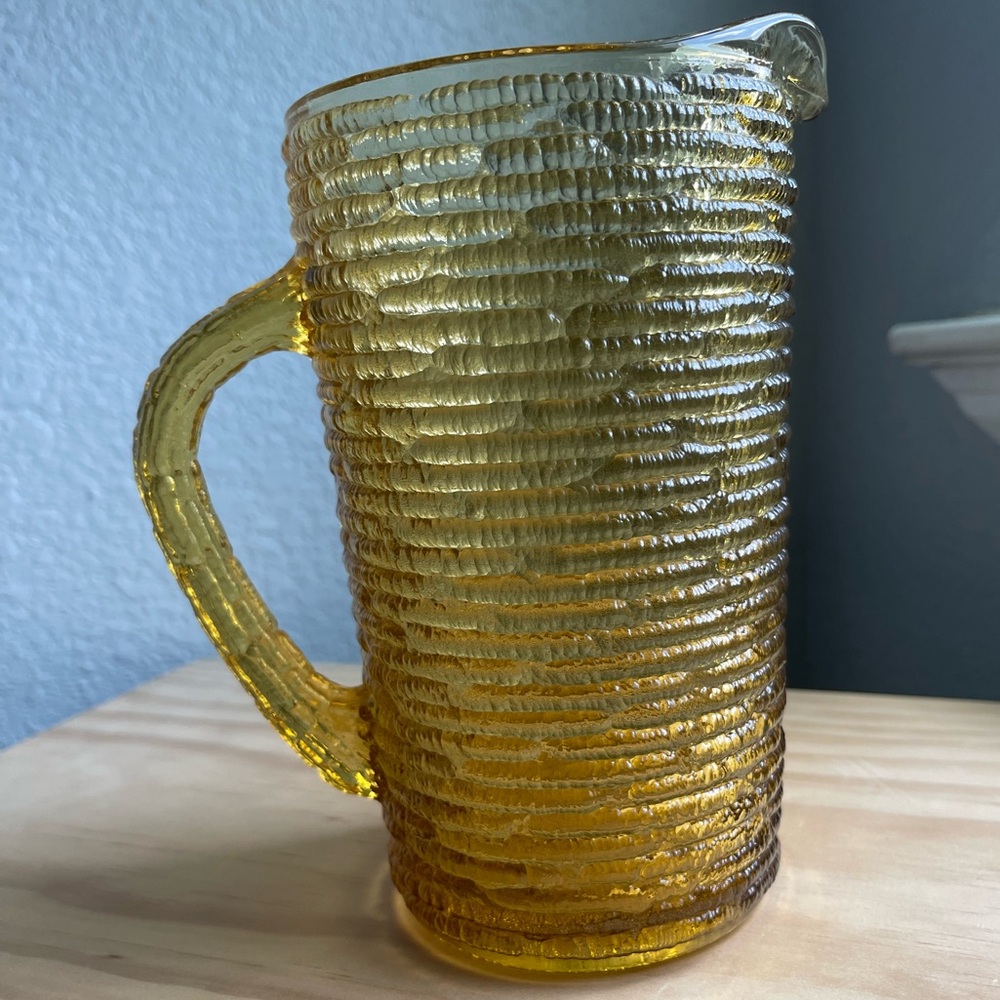 Soreno Amber Glass Juice Pitcher